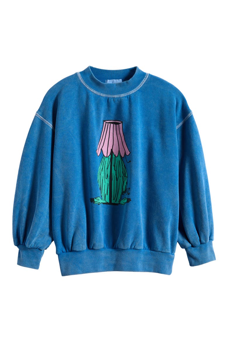 Kids' Hidden Monster Sweatshirt, Main, color, BLUE