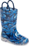 Western Chief Shark Chase Light-Up Rain Boot