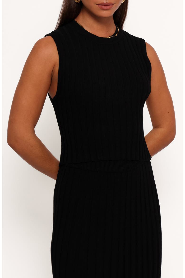 Carson Sleeveless Knit Top, Main, color, BLACK