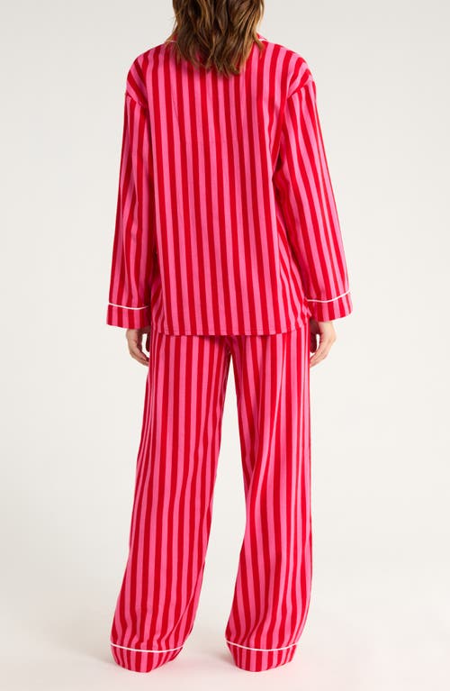 Pj Salvage Print Flannel Pajamas In Pink