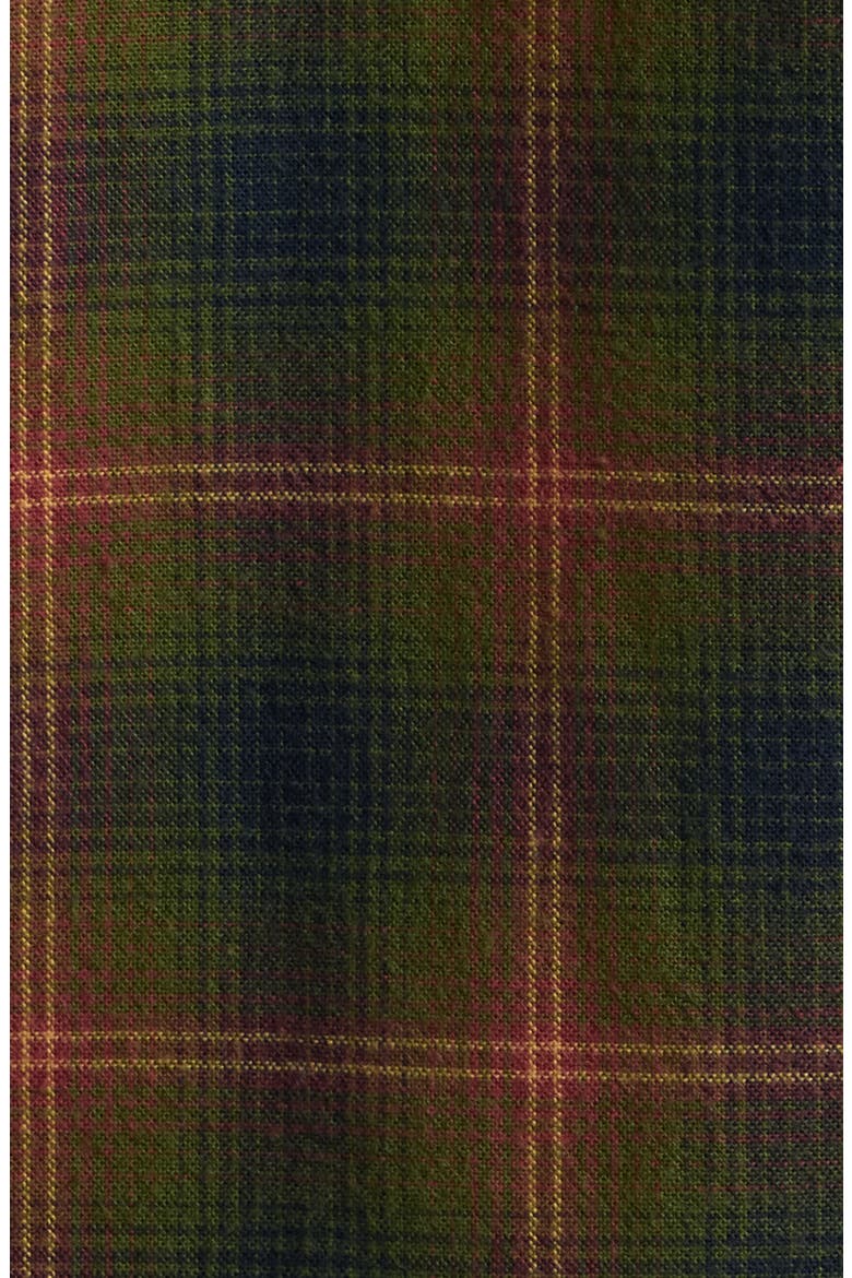 Wyatt Plaid Long Sleeve Western Shirt, Alternate, color, OLIVE/ NAVY PLAID