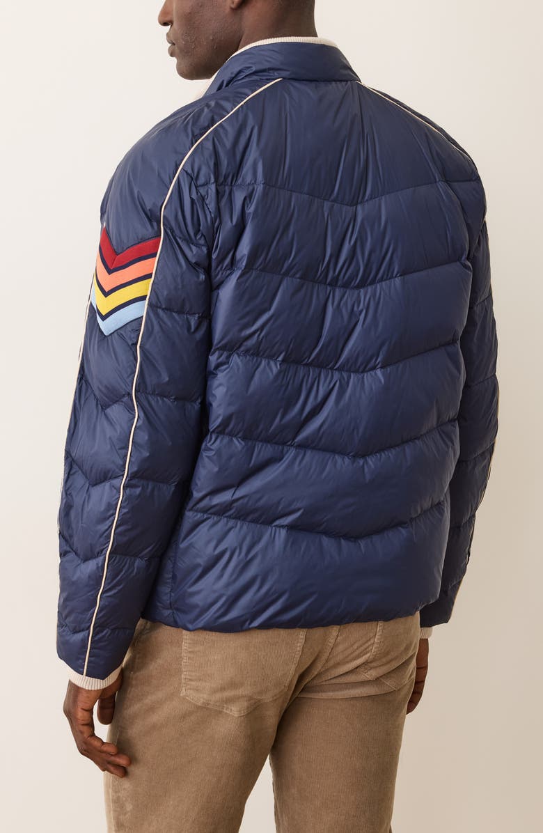 Marine Layer Bode Water Resistant Puffer Jacket, Alternate, color, Navy