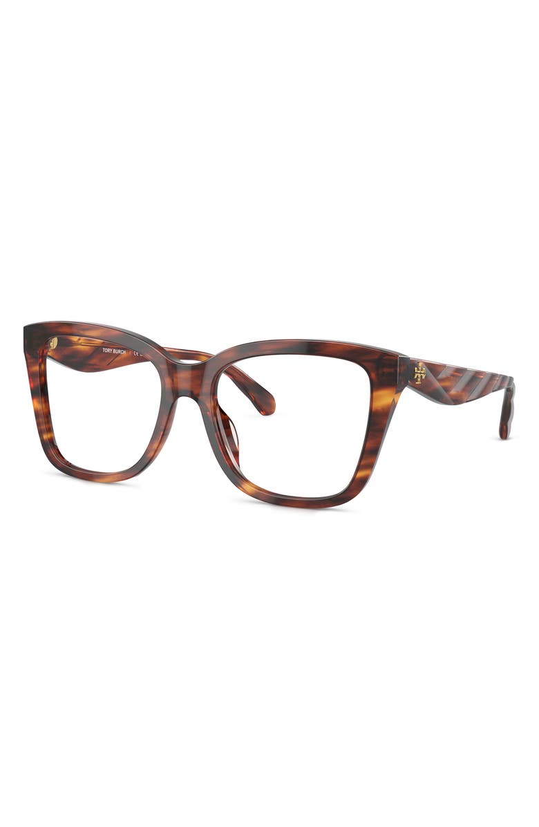 Tory Burch 55mm Square Optical Glasses, Alternate, color, 