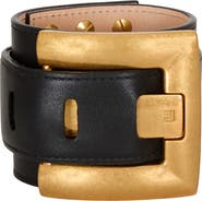 Balmain Anthem smooth leather bracelet