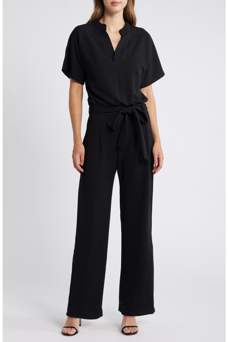 Toni Belted Jumpsuit, Main, color, BLACK