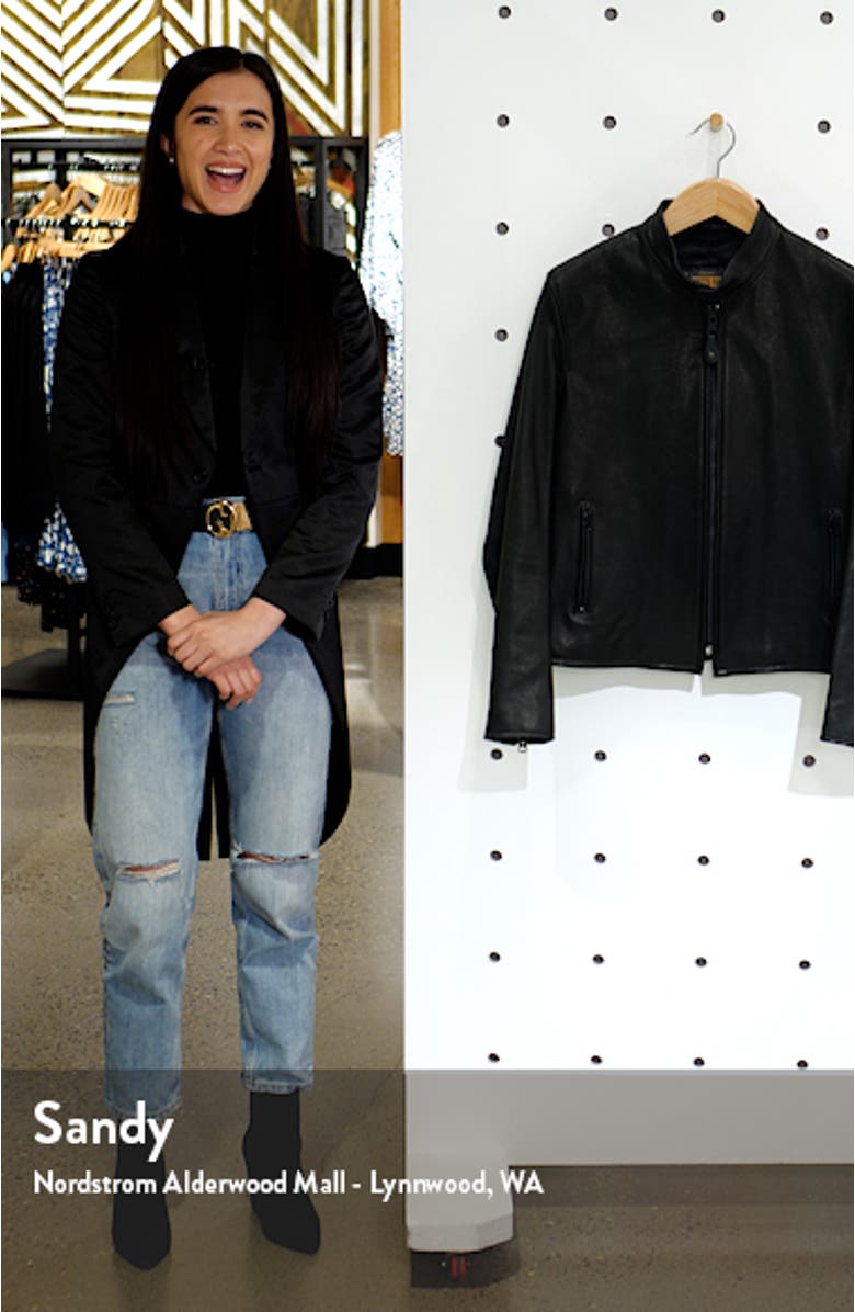 Leather Moto Jacket, sales video thumbnail