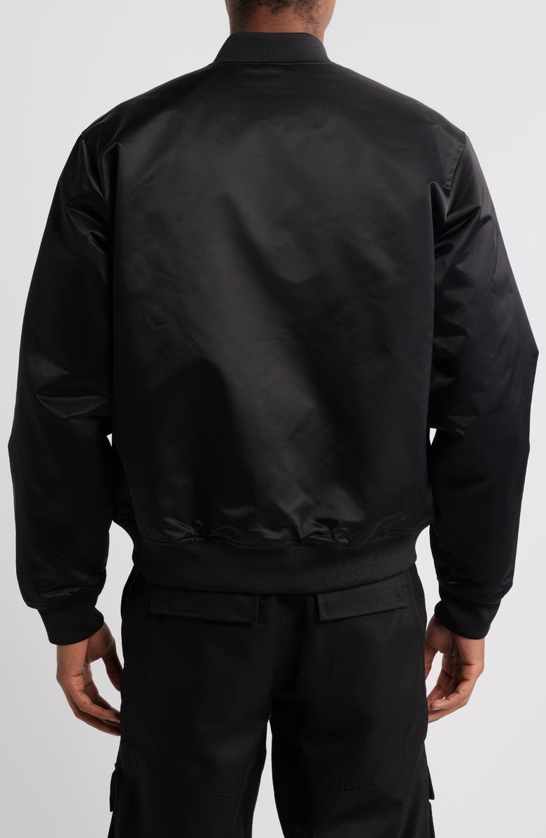 Billionaire Boys Club Globetrotter Nylon Satin Bomber Jacket, Alternate, color,