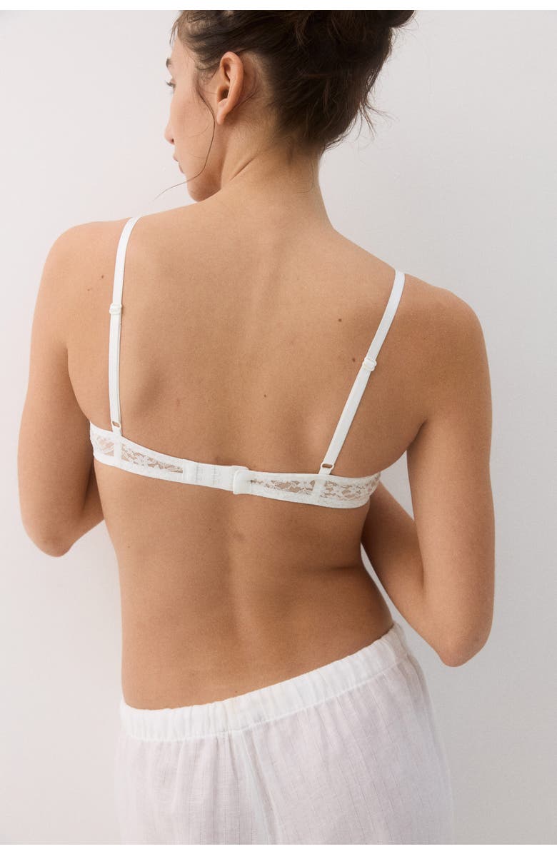 H&M 2-pack Cotton Push-up Bras, Alternate, color, White/Black