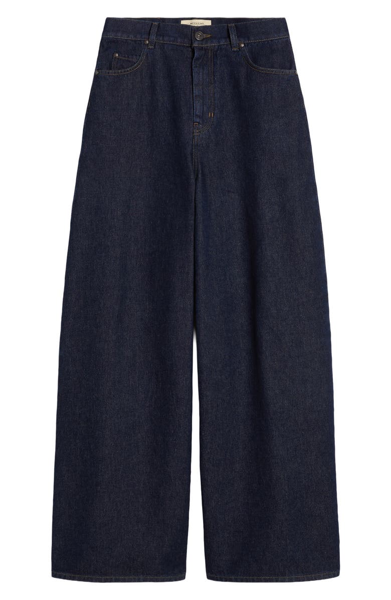 Weekend Max Mara Bella Wide Leg Jeans, Alternate, color, Navy