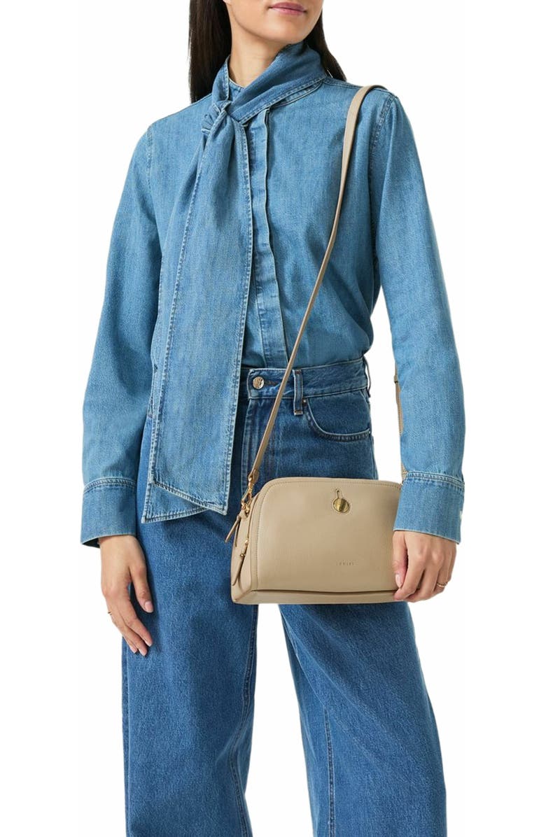 Radley Bathurst Mews Small Ziptop Crossbody Bag, Alternate, color, Stone