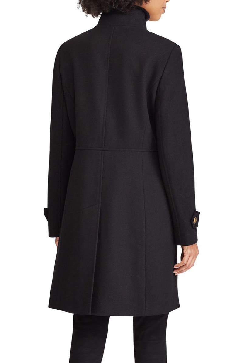 Lauren Ralph Lauren Wool Blend Military Coat, Alternate, color, 