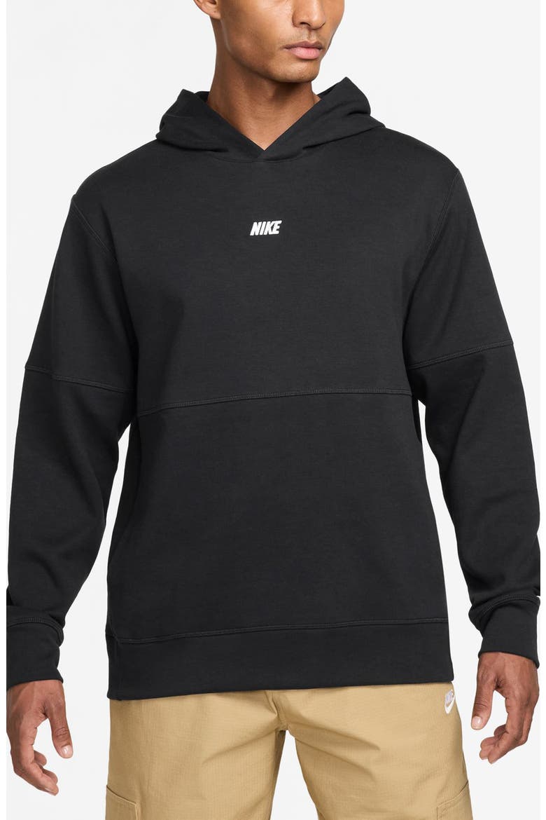 Club Varsity Hoodie, Main, color, BLACK/ WHITE
