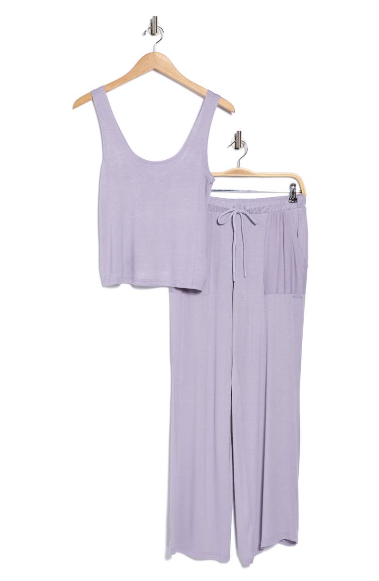 Danskin Knit Pajamas, Alternate, color, Peri Iris