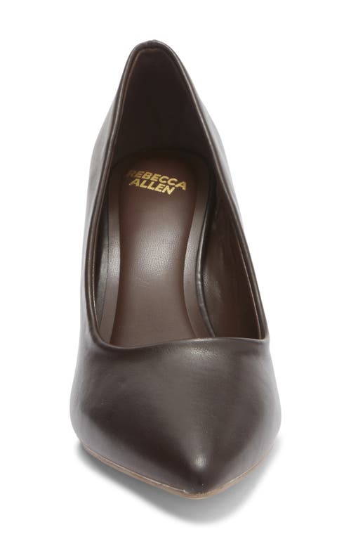 Rebecca Allen Pointed Toe Pump In Brown