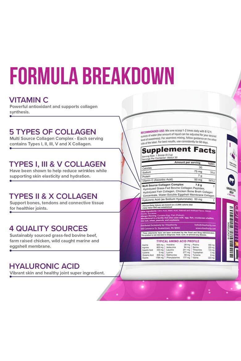 Multi Collagen Protein Plus Powder, Alternate, color, Strawberry