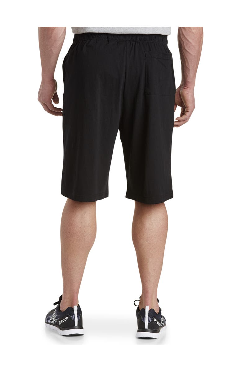 Harbor Bay by DXL Big & Tall Pull-On Knit Shorts, Alternate, color, Black