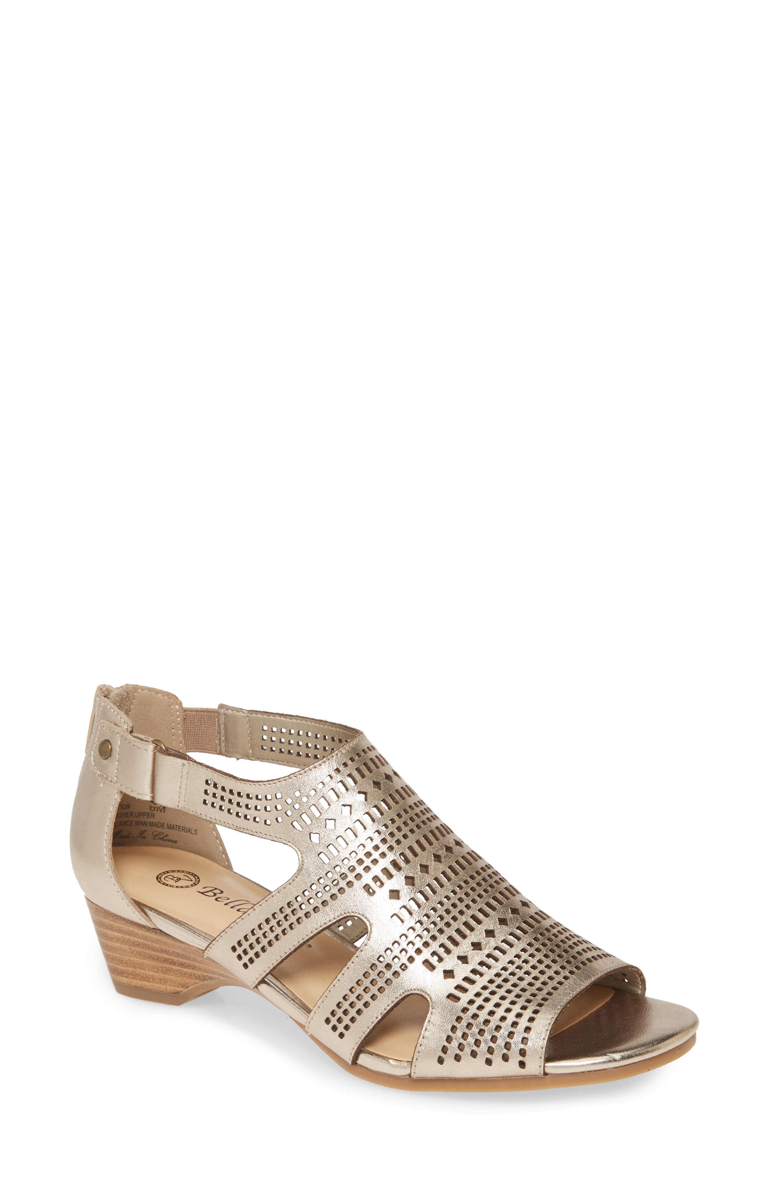 Quinby Sandal, Main, color, CHAMPAGNE LEATHER