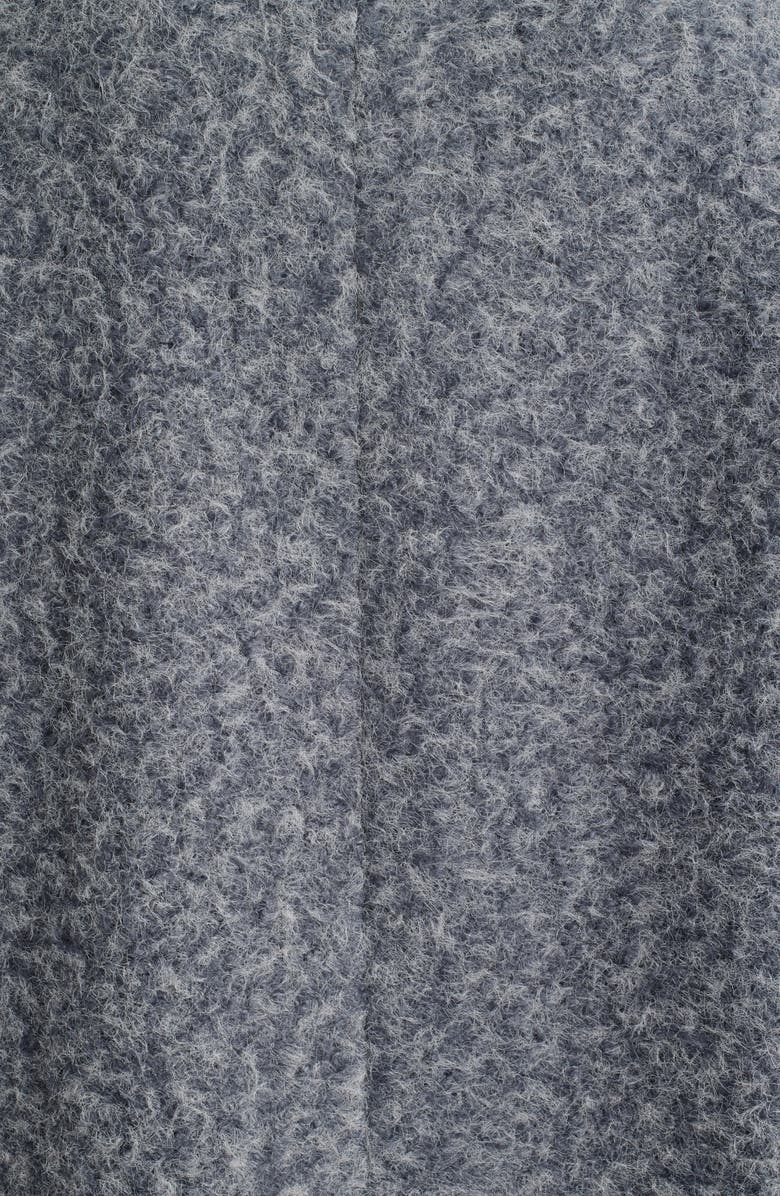 Bernardo Double Breasted Brushed Felt Coat, Alternate, color, Grey/ Black