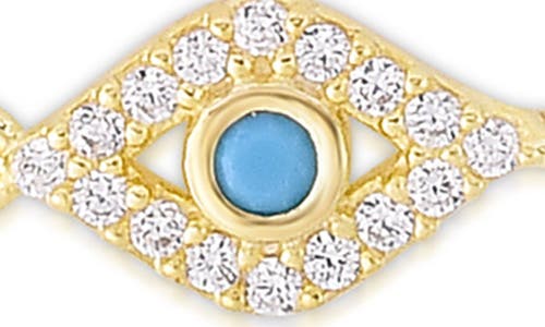 Sphera Milano Pavé Evil Eye Bracelet In Gold