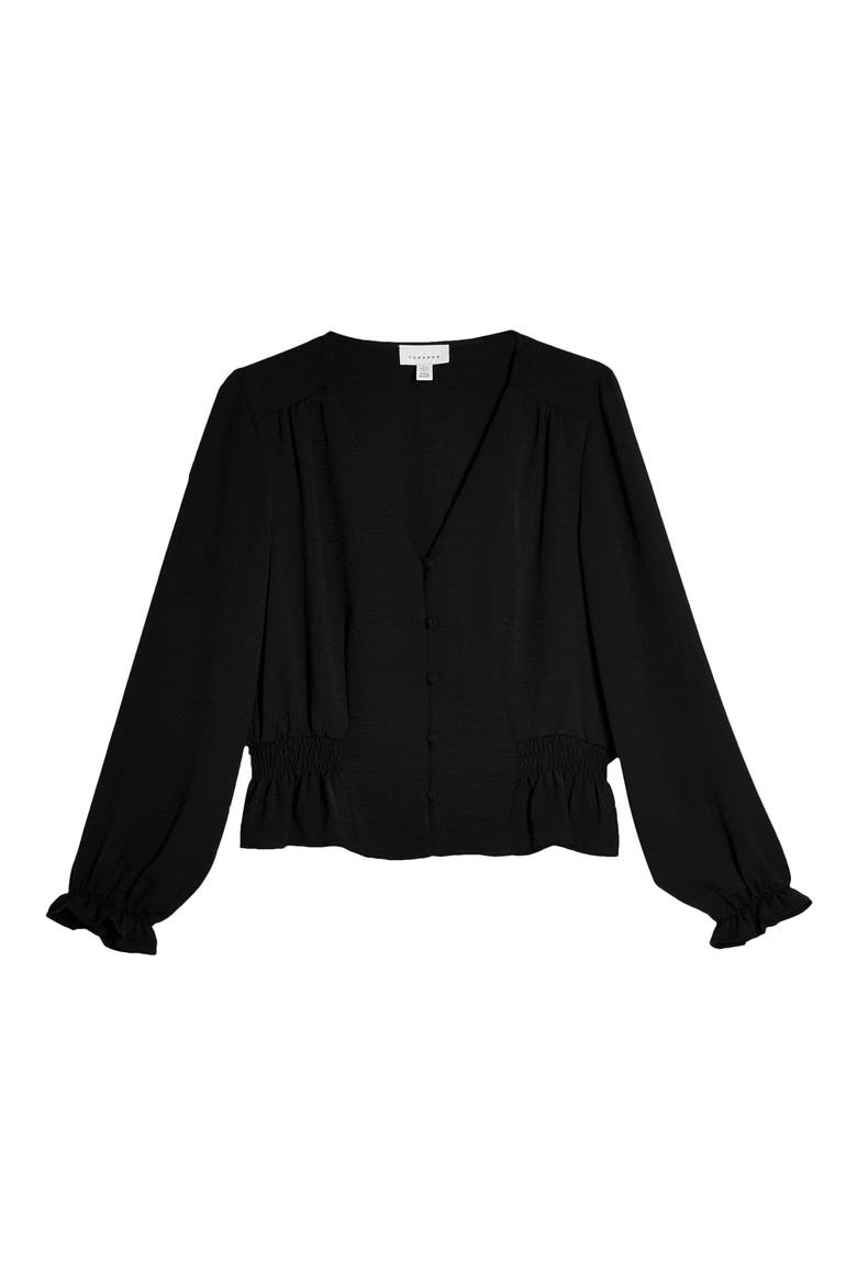 Millie Twill Tea Top, Alternate, color, BLACK