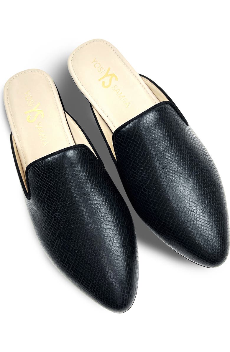 Yosi Samra Vidi Snake Embossed Mule, Main, color,
