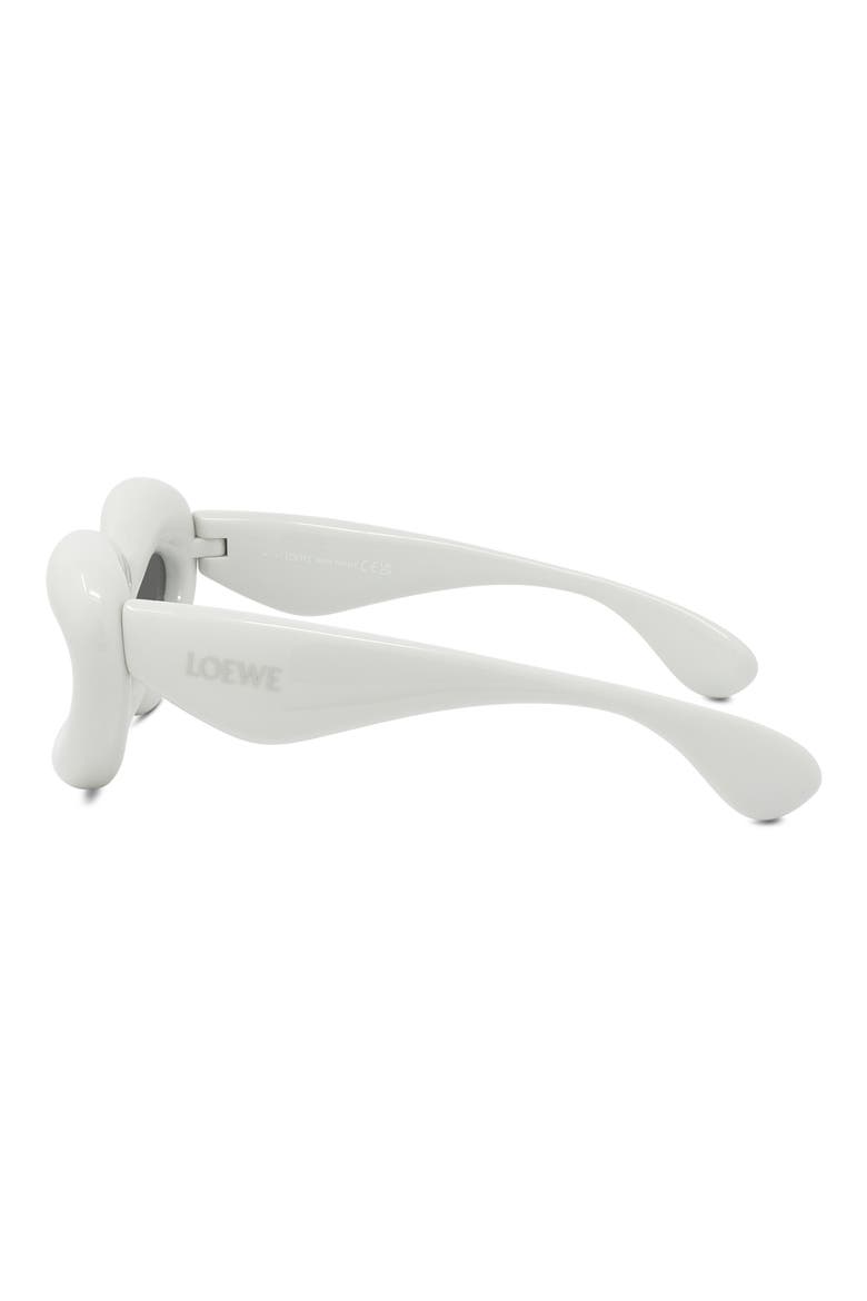 55mm Cat Eye Sunglasses, Alternate, color, GREY / SMOKE