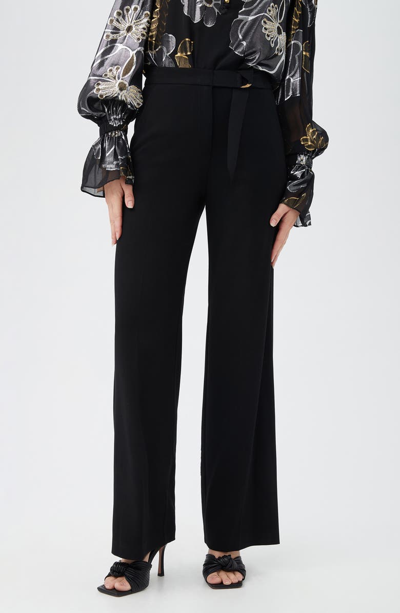 Trina Turk Wasabi Wide Leg Pants, Main, color, Black