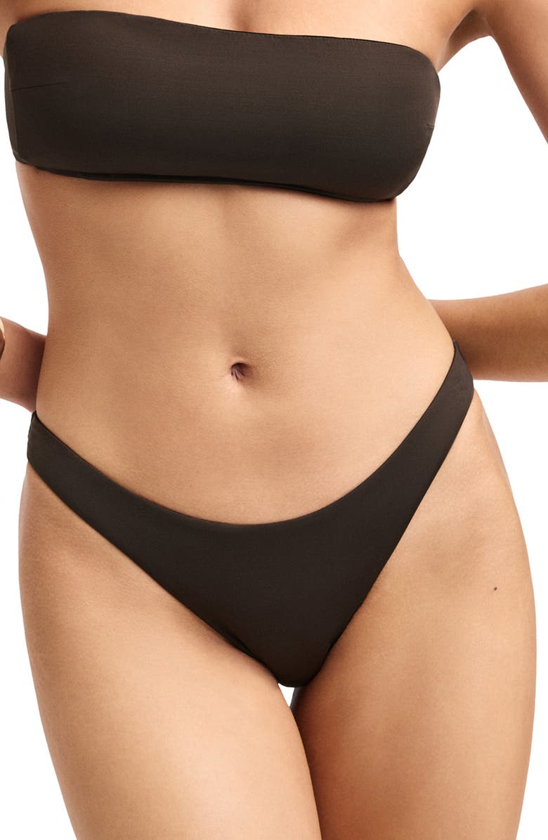 Vitamin A<sup>®</sup> California High Leg Bikini Bottoms, Main, color, Deep Earth
