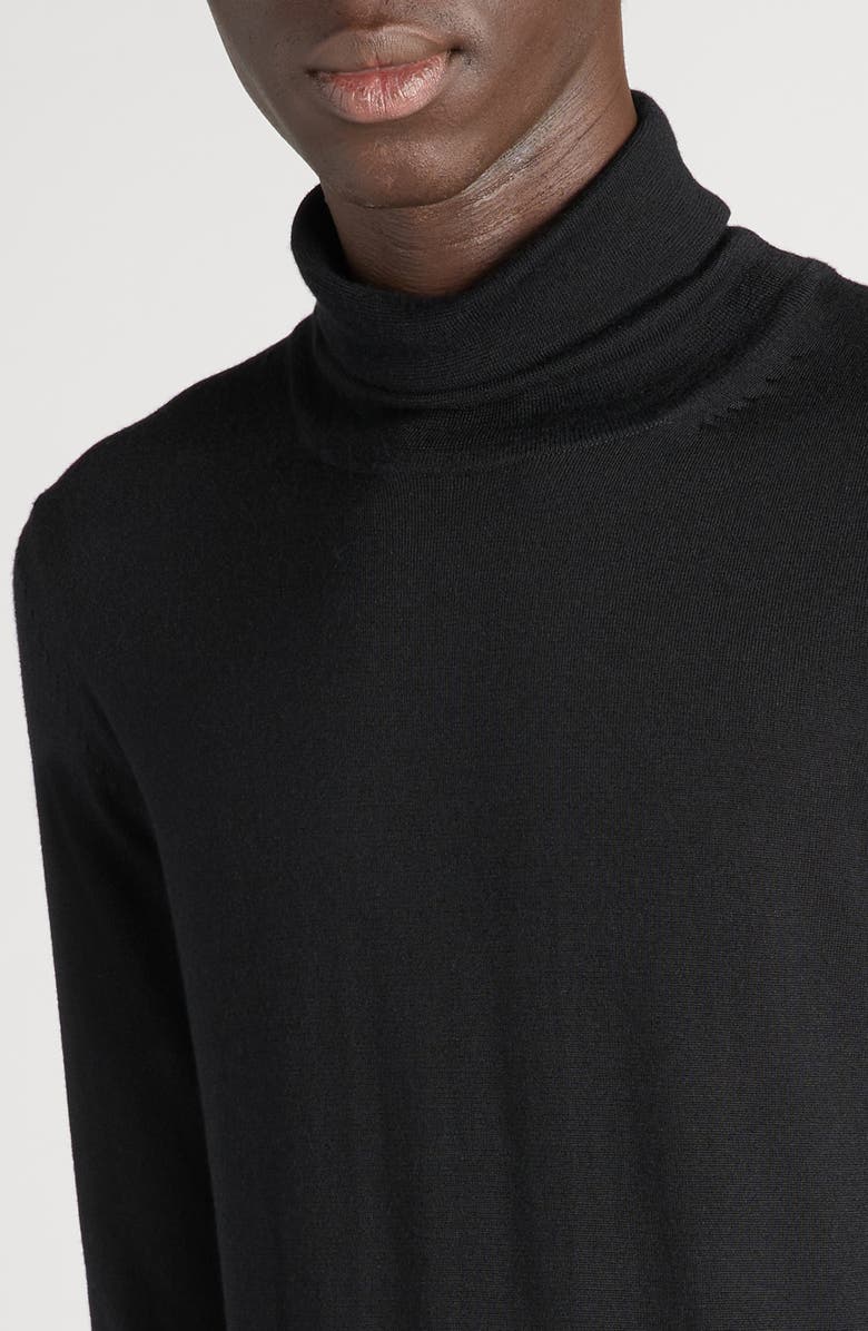 TOM FORD Fine Gauge Cashmere & Silk Turtleneck Sweater, Alternate, color, Lb999 Black