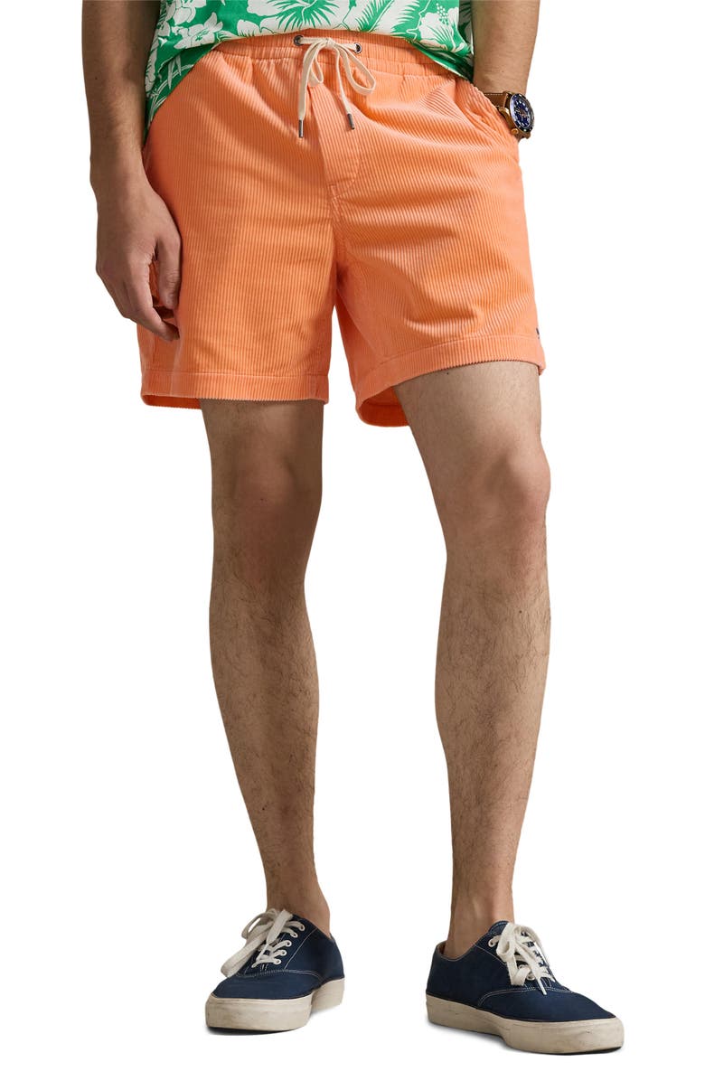 Polo Ralph Lauren Prepster Corduroy Shorts, Main, color, Key West Orange