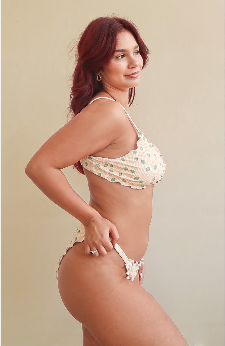 Dippin Daisys Como Bralette Bikini Top, Alternate, color, Oliva