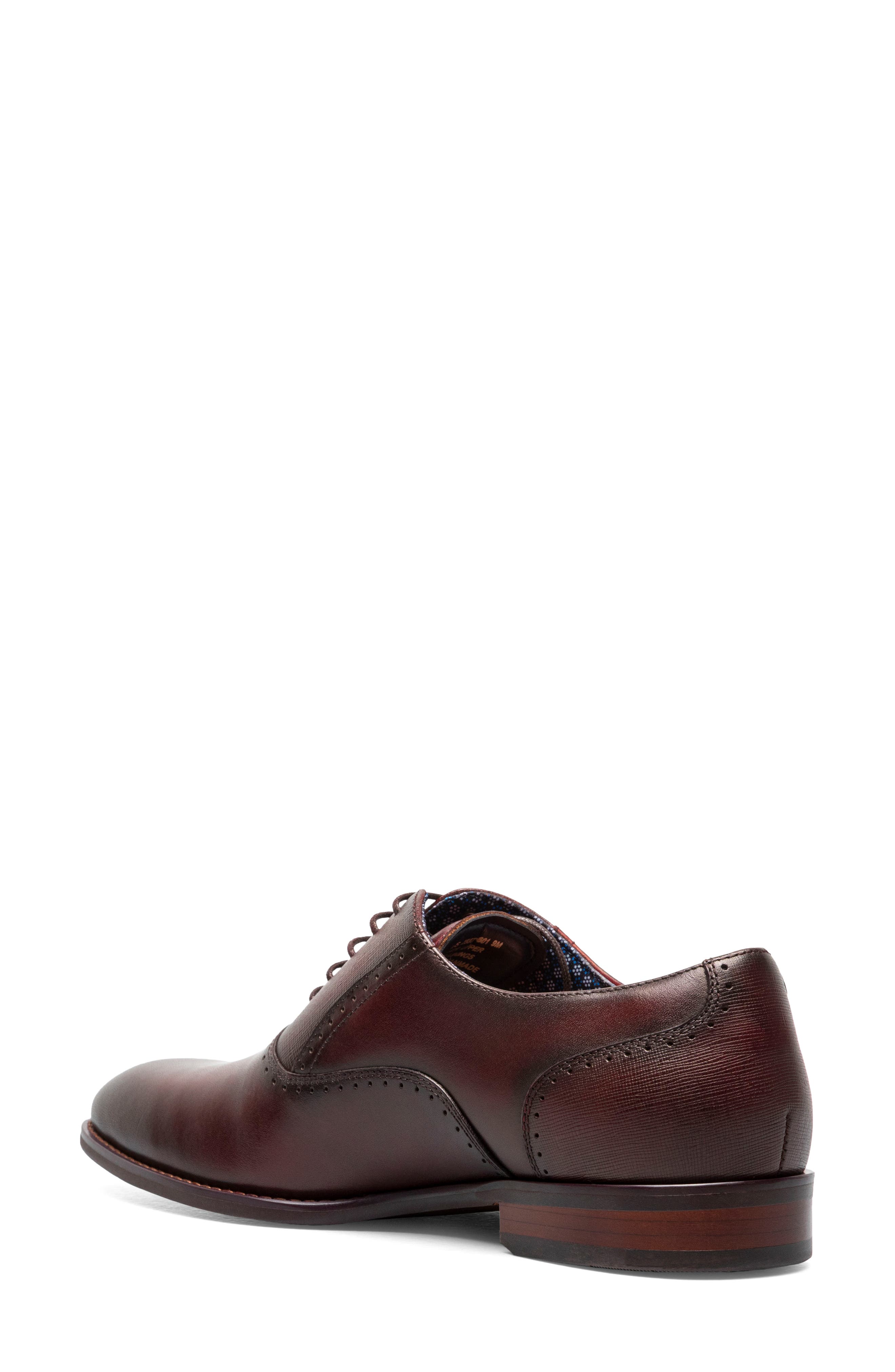 Kalvin Plain Toe Oxford, Alternate, color, BURGUNDY