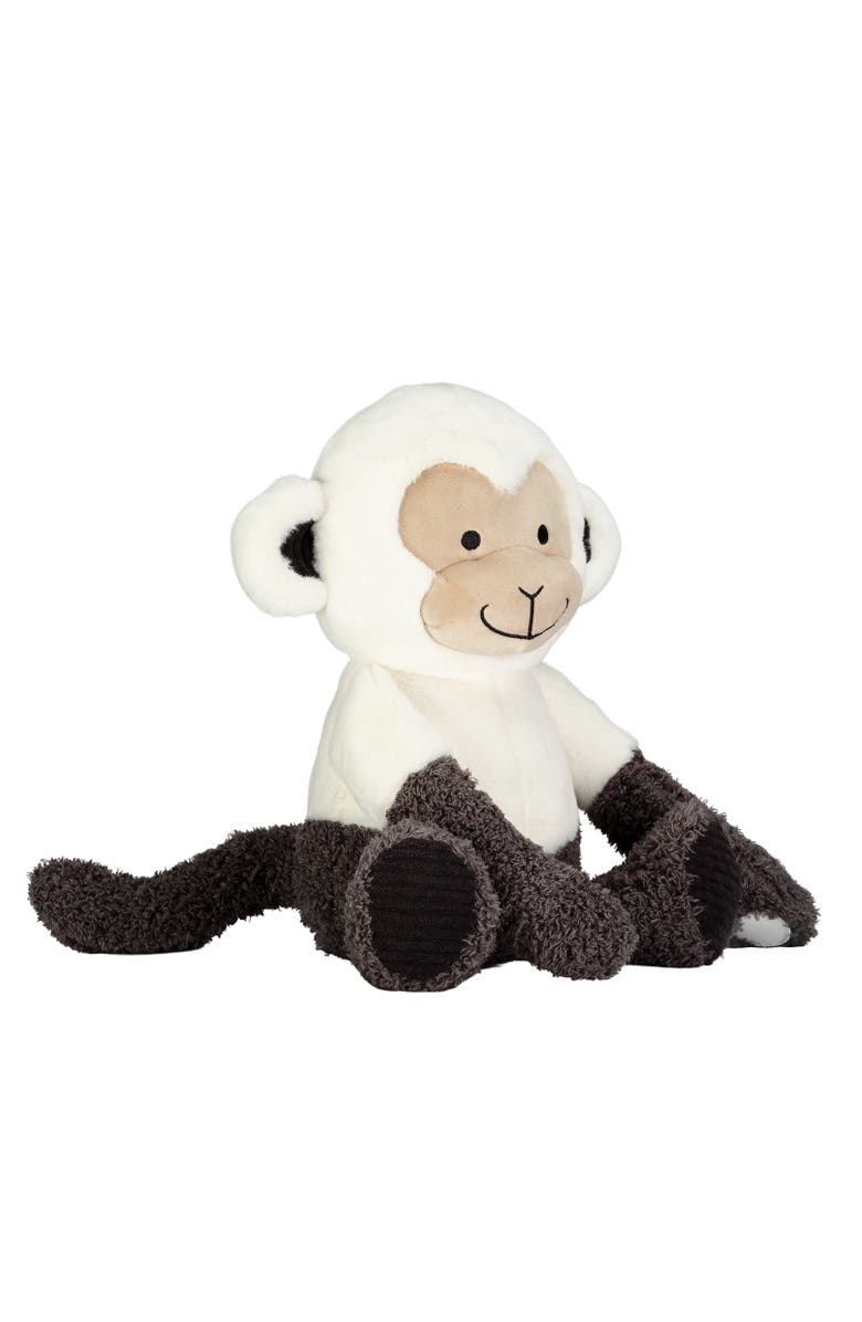 Lambs & Ivy Jungle Party Plush Monkey Stuffed Animal Toy - Charlie, Alternate, color, White