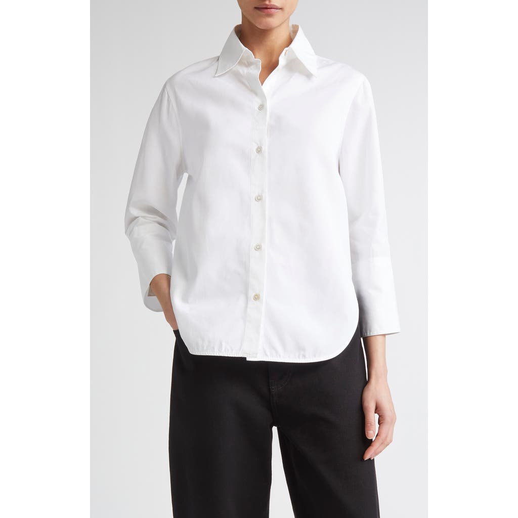 Fforme Nico Petite Button-up Shirt In White