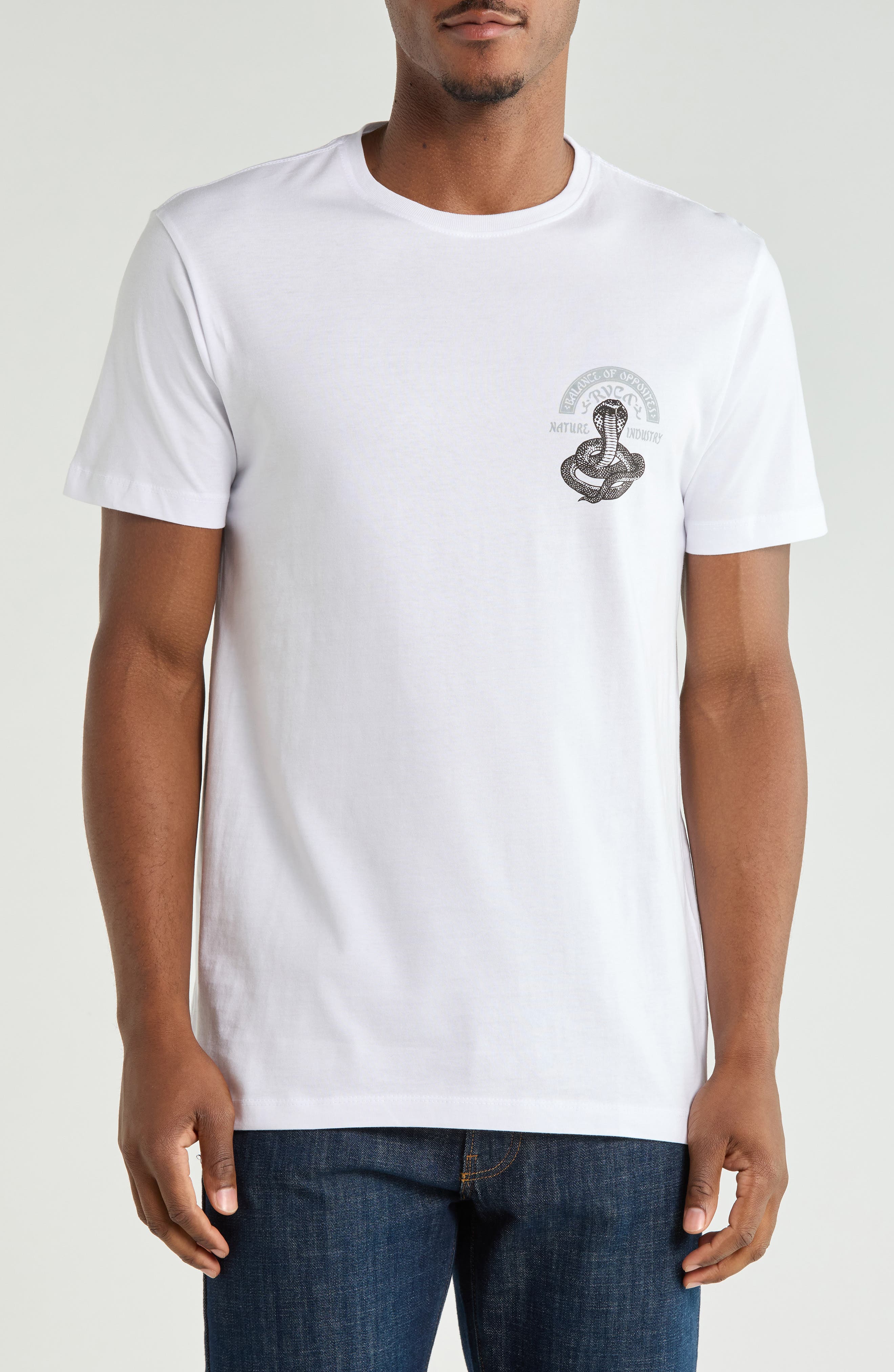 Snake Charmer Cotton Graphic T-Shirt