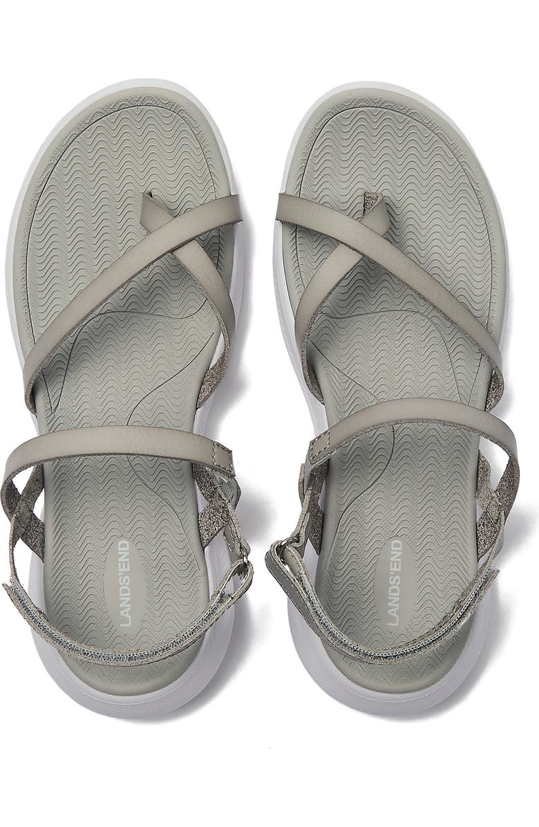 Lands' End All Day Comfort Strap Sandals, Alternate, color, Moonstruck Gray