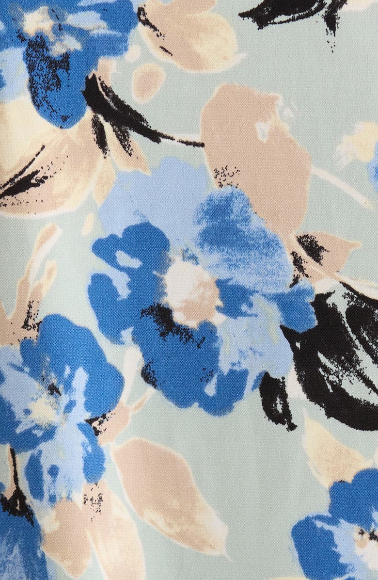 AK ANNE KLEIN Floral Ruffle Sleeve Top, Alternate, color, 