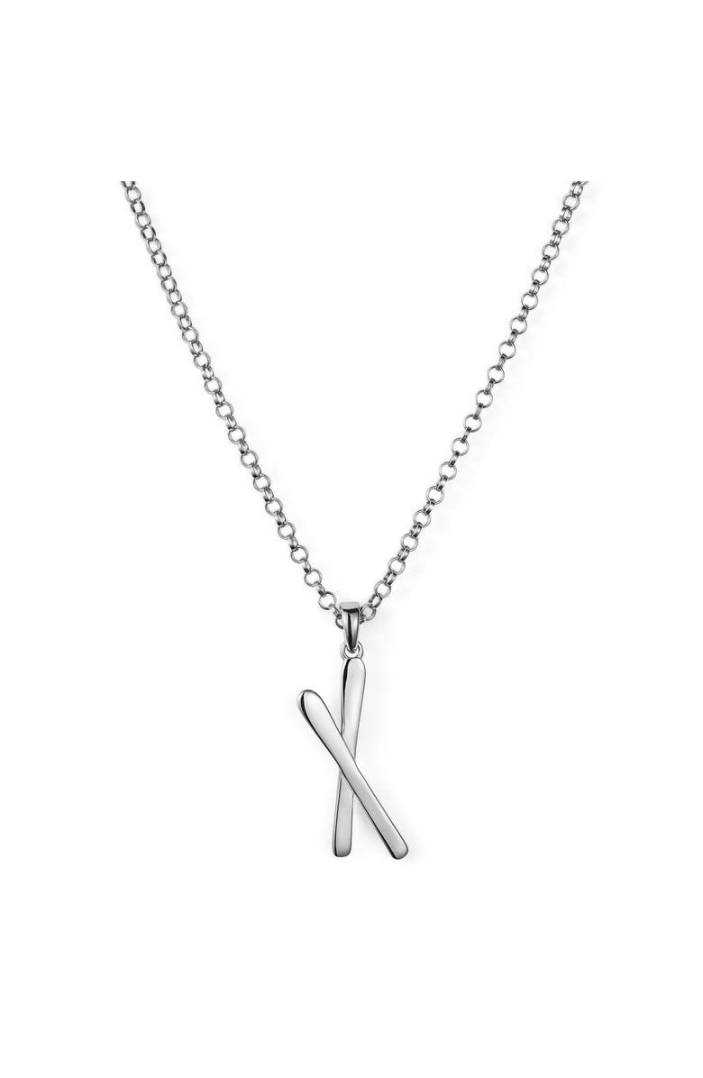 Toolally Snow Kiss Pendant Necklace, Main, color, Sterling Silver