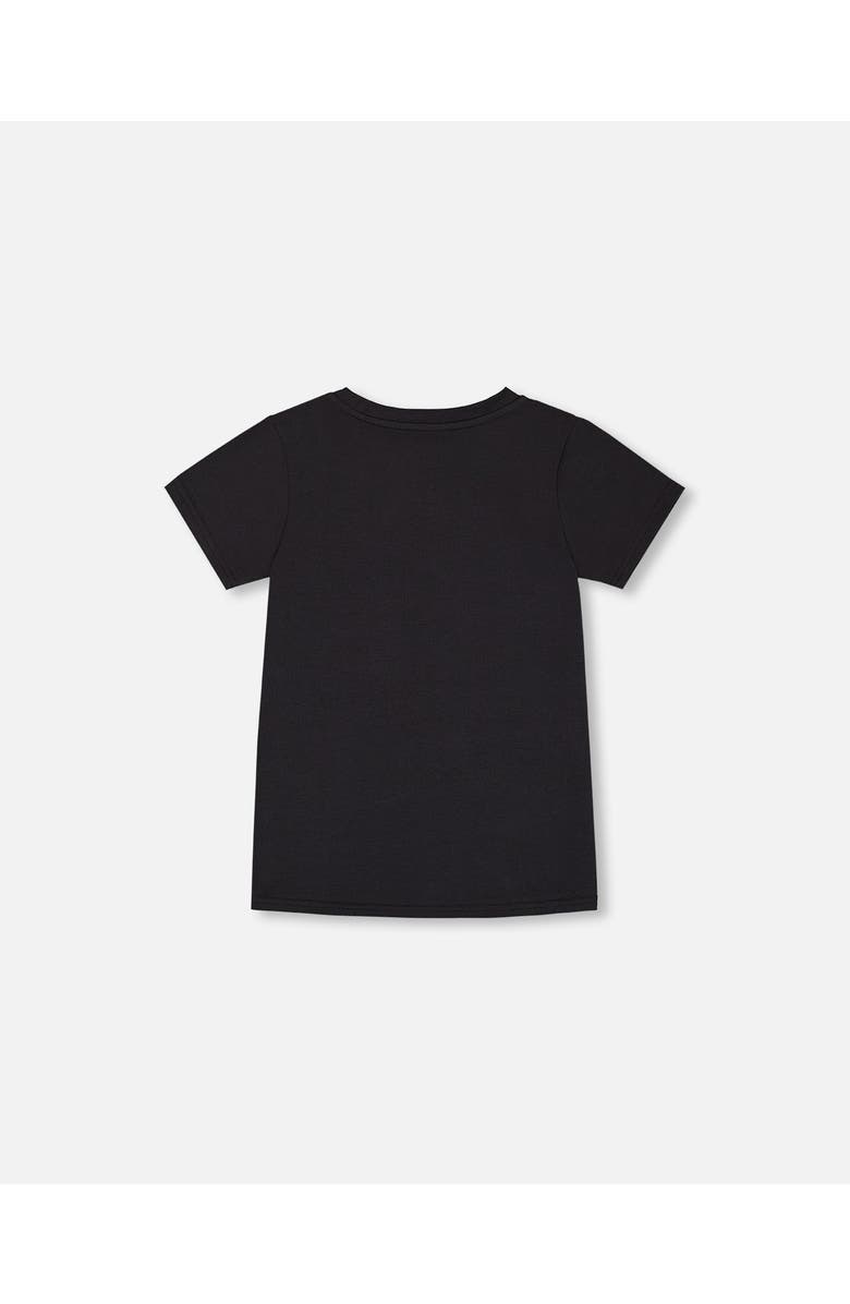 Deux par Deux Boy's Organic Cotton Graphic Tee Black And Red Shoe, Alternate, color,