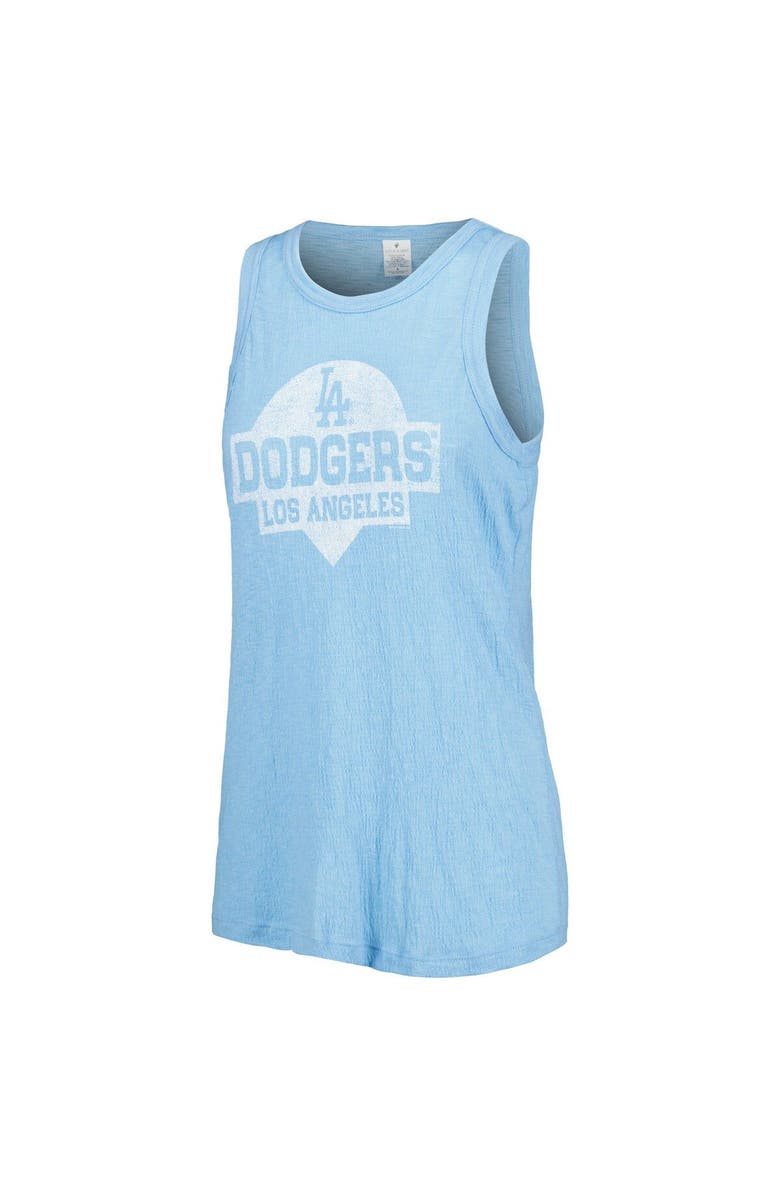 SOFT AS A GRAPE Women's Soft as a Grape Royal Los Angeles Dodgers Tri-Blend Tank Top, Alternate, color, Royal