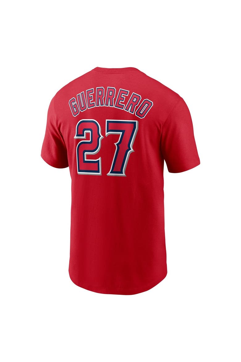 Men's Nike Vladimir Guerrero Red Los Angeles Angels Fuse Name & Number T-Shirt, Alternate, color, Red