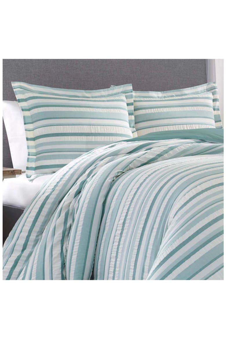 Clearwater Clay 3-Piece Comforter Set, Alternate, color, SILVER BLUE