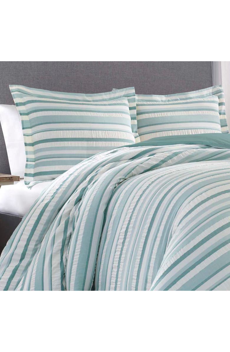 Tommy Bahama Clearwater Clay 3-Piece Comforter Set, Alternate, color, Silver Blue