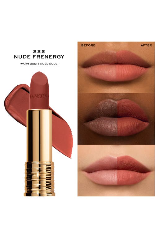 Lancôme L'absolu Rouge Drama Full Coverage Matte Lipstick In Nude Frenergy