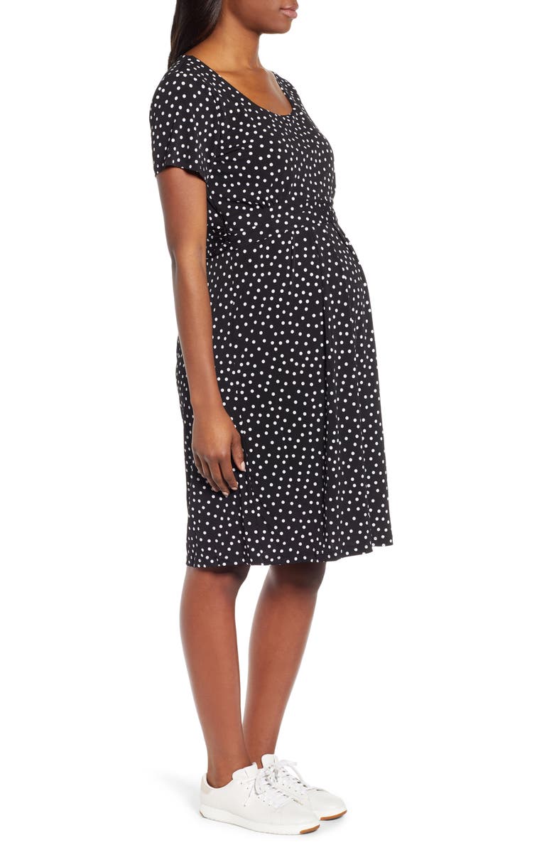 Angel Maternity Busy Mommy Empire Waist Maternity/Nursing Dress, Alternate, color, 