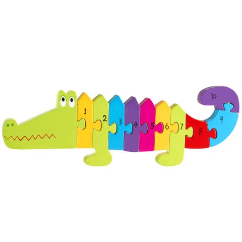 Puzzle Crocodile Number, Educational Toy, Kids Ages 1+