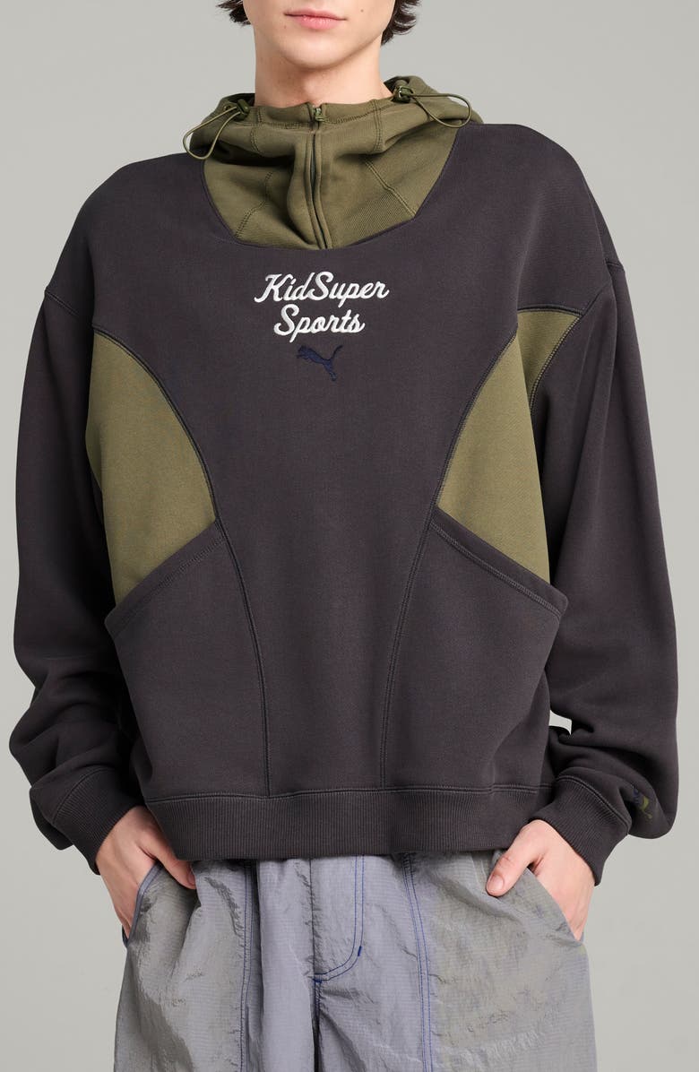 PUMA x KidSuper Oversize Colorblock Hoodie, Main, color, 