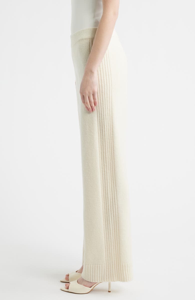 HOUSE OF CB Lara Merino Wool Pants, Alternate, color, Cream