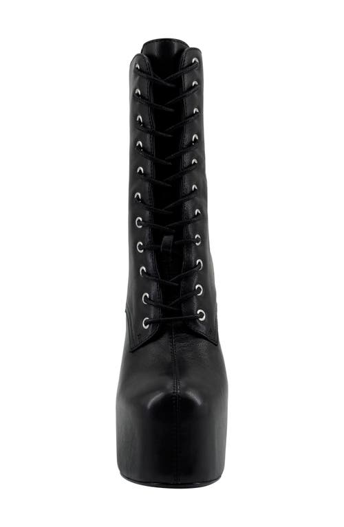 Zigi Adara Lace-up Platform Boot In Black