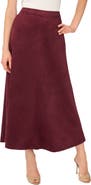 Vince Camuto Faux Suede A-Line Skirt